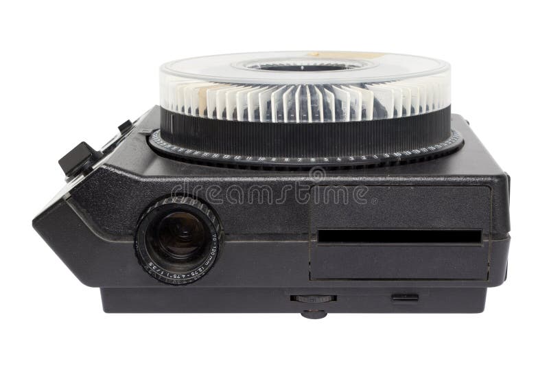 Diaprojektor stockbild. Bild von plättchen, objektiv - 22263385