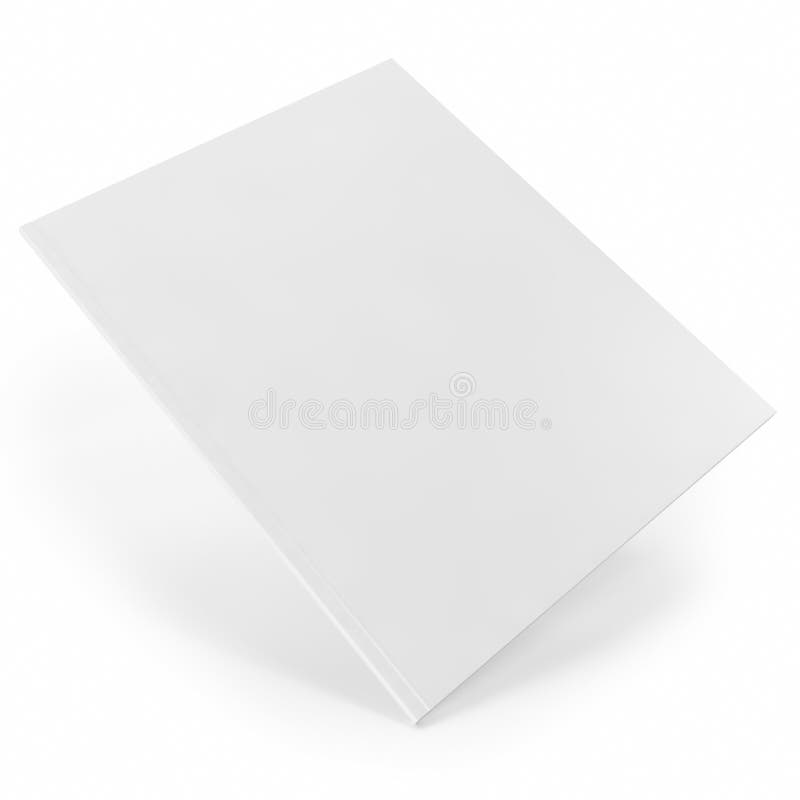 Diario blanco cercano, revista con las páginas en blanco ilustración del vector Diario blanco cercano, revista con las páginas en blanco ilustración del vector