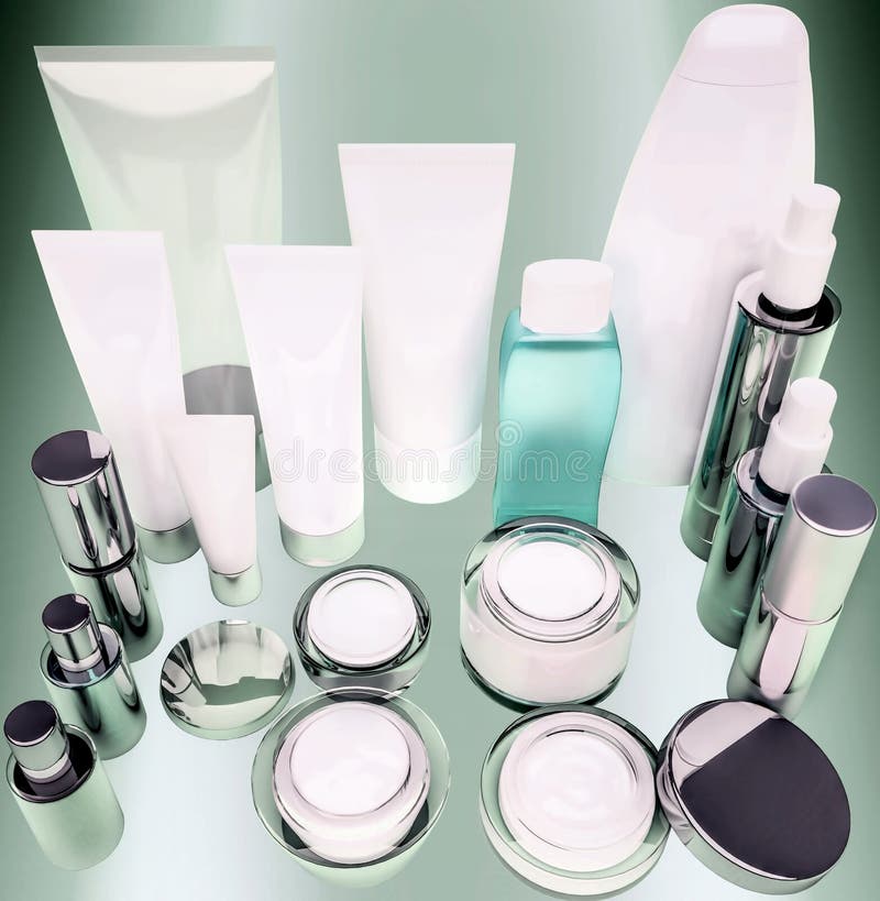 Diario, cosmético del cuidado de la belleza Visión superior imagen de archivo Diario, cosmético del cuidado de la belleza Visión superior imagen de archivo
