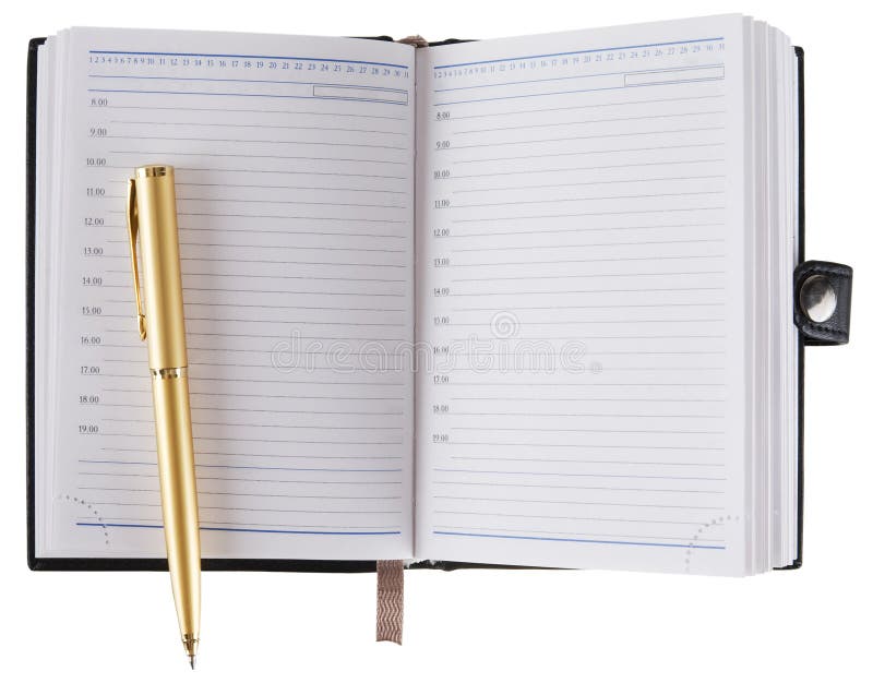 Diary book stock photo. Image of isolated, background - 7162226