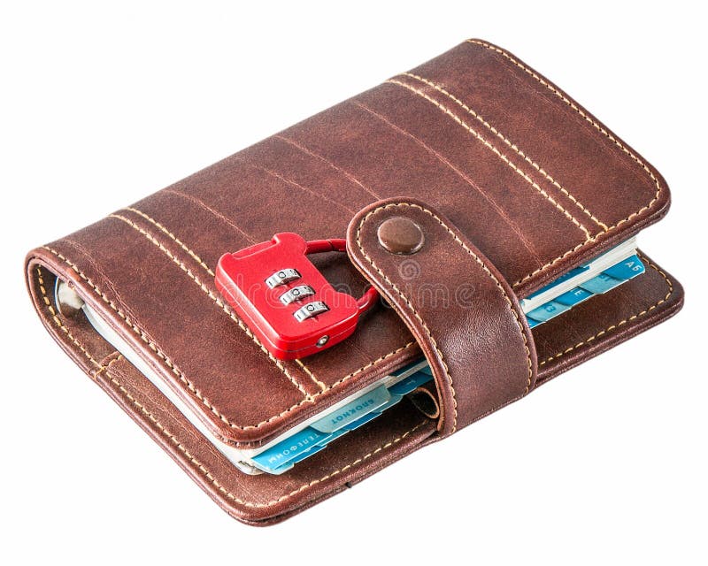 Diary with Combination Lock Stock Image Image of notes, schedule