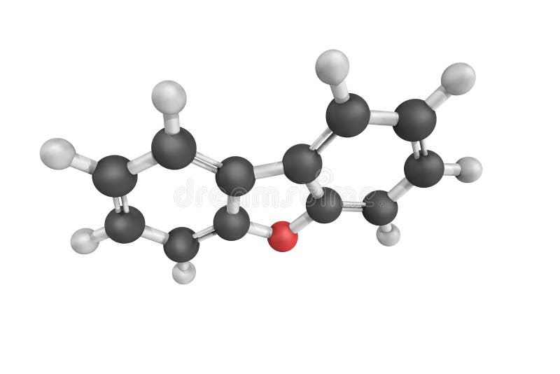 Dibenzofurano, un composto organico eterociclico ottenuto da carbone