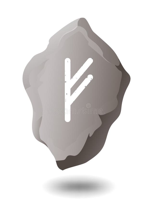 Velha Rune Fehu Que Significa Energia De Riqueza Energia Antigo Escandinavo  Alfabeto Aviário Ilustração do Vetor - Ilustração de antigo, desenhado:  236177062