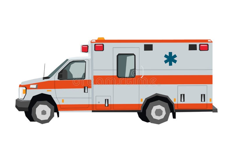 Dibujo De Coche De Ambulancia. Rescate Camión Médico En Estilo De Dibujos  Animados. Arte Vehículo Aislado Para Niños Decoración Do Ilustración del  Vector - Ilustración de ambulancia, vivero: 213714134