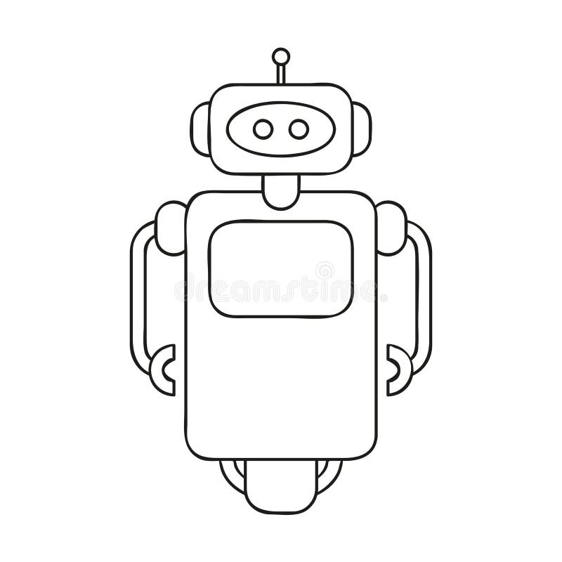 Dibujo De Esquema Lindo Del Robot Para El Libro De Colorear Ilustración del Vector - Ilustración de industria, futuro: 136960038 Dibujo De Esquema Lindo Del Robot Para El Libro De Colorear Ilustración del Vector - Ilustración de industria, futuro: 136960038