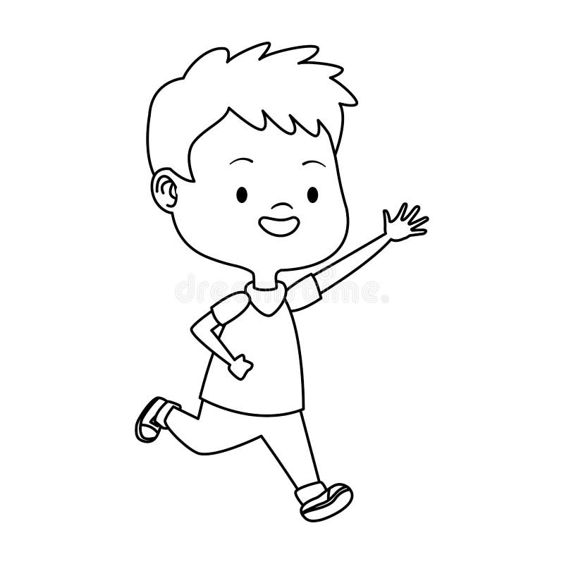 Dibujo De Un Niño Jugando, Diseño Plano Ilustración del Vector -  Ilustración de amistad, ocasional: 161314511