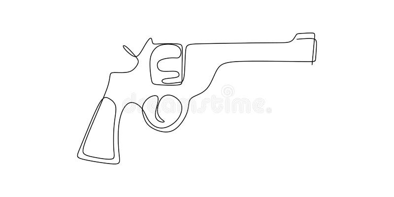 Dibujo Lineal Continuo Del Arma Ilustración del Vector - Ilustración de industrial, asesinato: 143259427 Dibujo Lineal Continuo Del Arma Ilustración del Vector - Ilustración de industrial, asesinato: 143259427