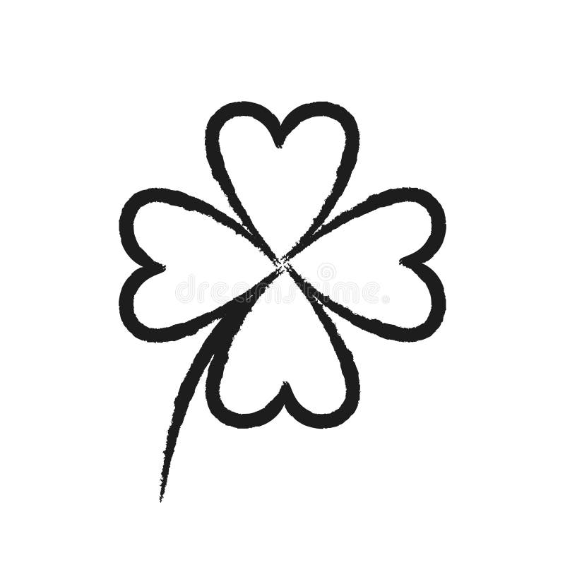 Dibujo Simple Del Trébol De Cuatro Hojas En El Fondo Blanco Ilustración del Vector - Ilustración de icono, patronal: 134984531 Dibujo Simple Del Trébol De Cuatro Hojas En El Fondo Blanco Ilustración del Vector - Ilustración de icono, patronal: 134984531