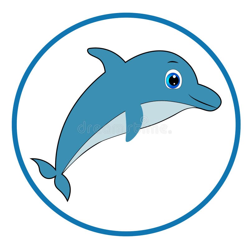 Dibujos Animados De Delfines Lindos Diseño De Verano Aislado En Fondo  Blanco. Ilustración. Ilustración del Vector - Ilustración de pescados,  marina: 182035555