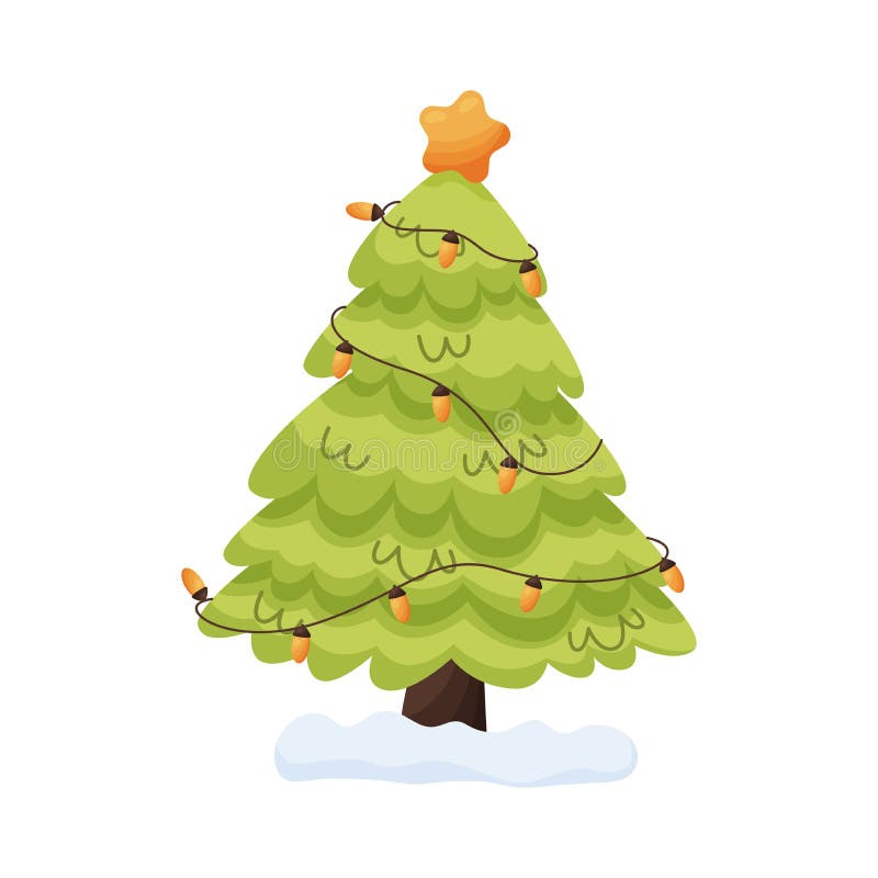 Árbol De Pinos, árbol De Navidad Ilustración del Vector - Ilustración de  plano, resplandeciente: 166604607