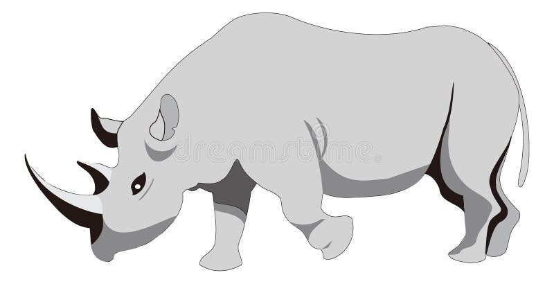 Dibujos Animados Rinocerontes Rinocerontes Ilustración Del Vector Animal  Fondo Transparente Ilustración del Vector - Ilustración de transparente,  fauna: 222101895