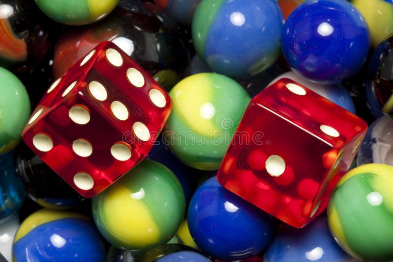 marbles and dice