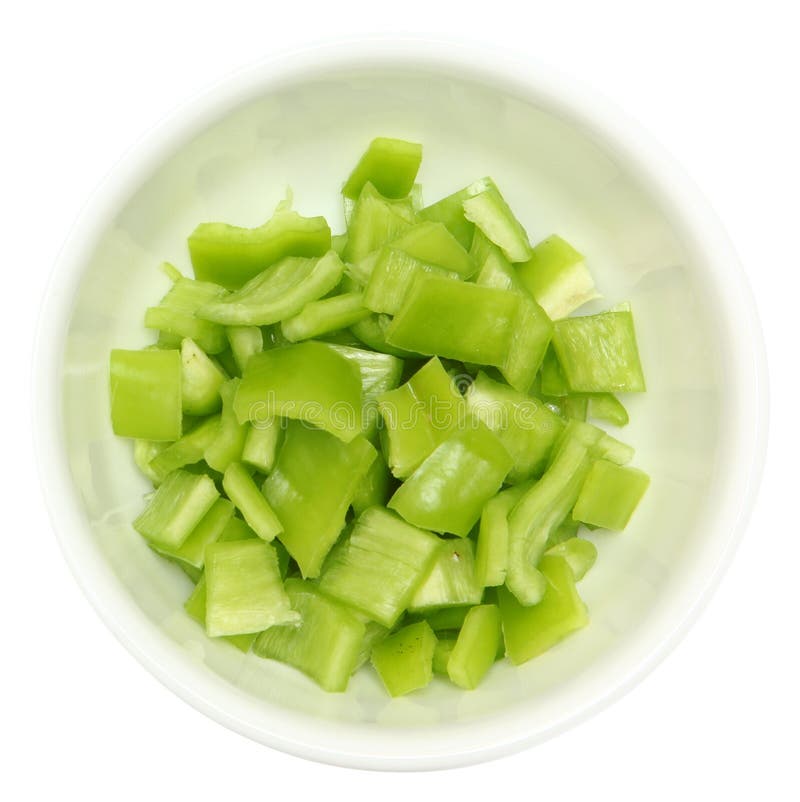 Diced Bell Pepper stock photo. Image of food, chop, health 96090788