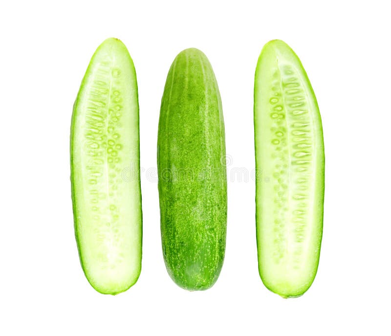 Diced Cucumber Isolated On White Background Stock Image Image of diet