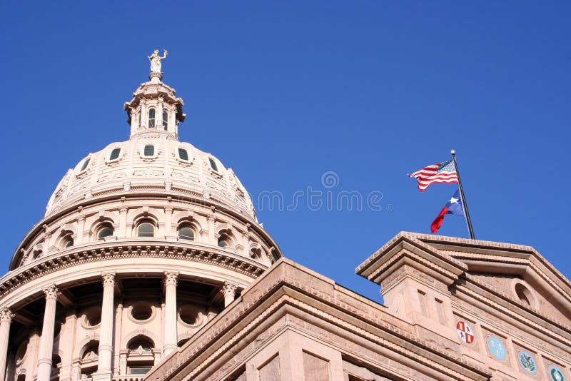 Dichiari Campidoglio che costruisce a Austin del centro, il Texas fotografie stock Dichiari Campidoglio che costruisce a Austin del centro, il Texas fotografie stock