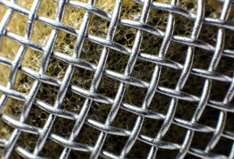 Close-up foto van de textuur van een microfoon stock foto's