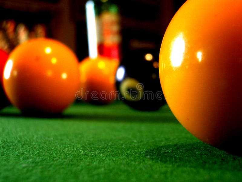 Dichte omhooggaand van een poollijst stock fotografie Dichte omhooggaand van een poollijst stock fotografie