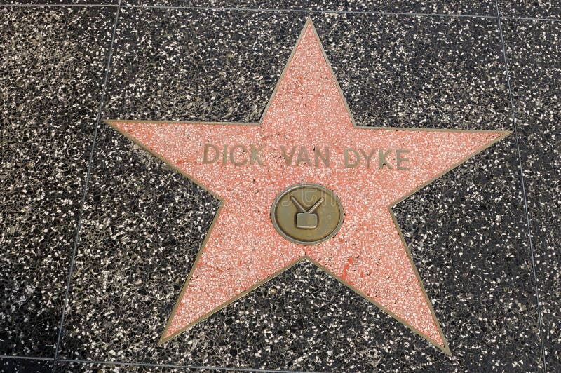 Dick Van Dyke gwiazda na Hollywood spacerze sława zdjęcie stock Dick Van Dyke gwiazda na Hollywood spacerze sława zdjęcie stock