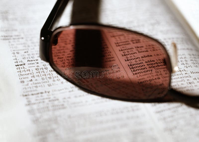 Dictionary stock photo. Image of glasses, sunglasses 81593560