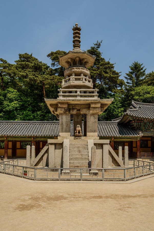 Die alte koreanische Steinpagode