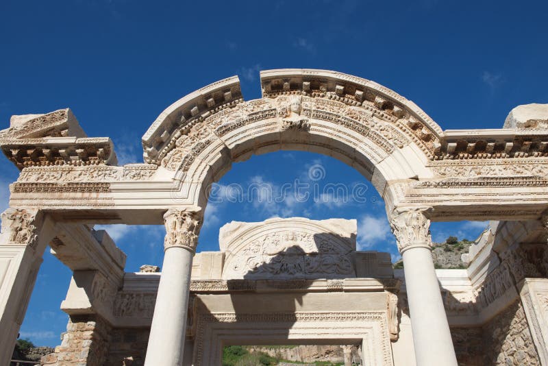 Die alte Stadt von Ephesus Efes auf Roms Zeit lizenzfreies stockbild Die alte Stadt von Ephesus Efes auf Roms Zeit lizenzfreies stockbild