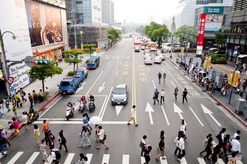 Die Ansicht der Taipei-Straßenansicht