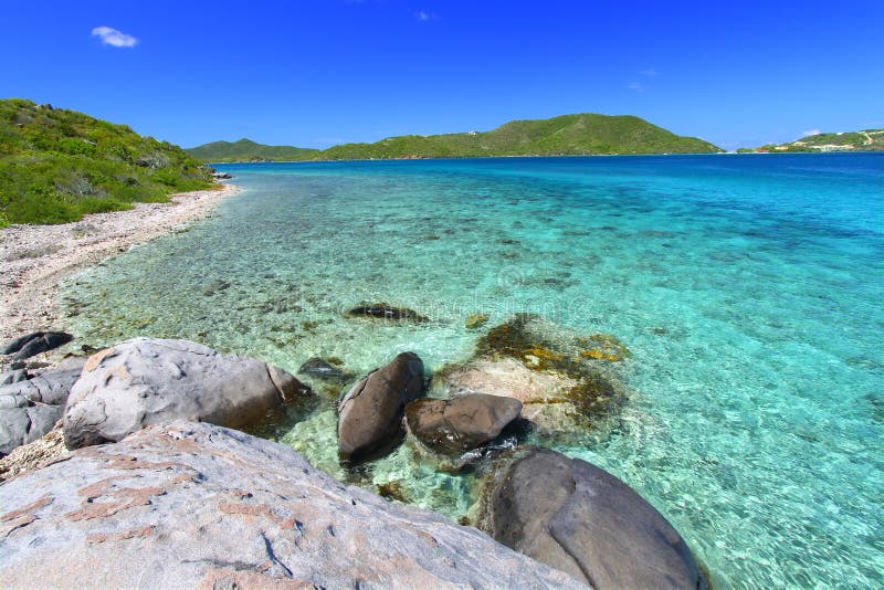 Tortola of the British Virgin Islands on a beautiful sunny day. Tortola of the British Virgin Islands on a beautiful sunny day.