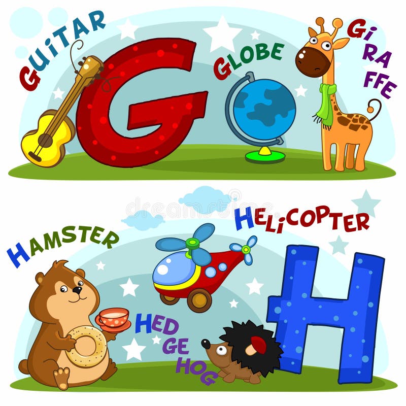 Die Buchstaben g und h