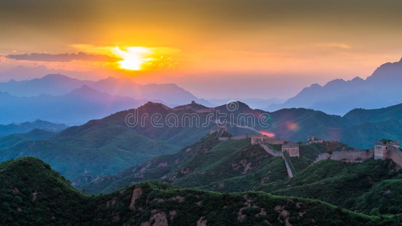 Die Chinesische Mauer stockfotografie Die Chinesische Mauer stockfotografie