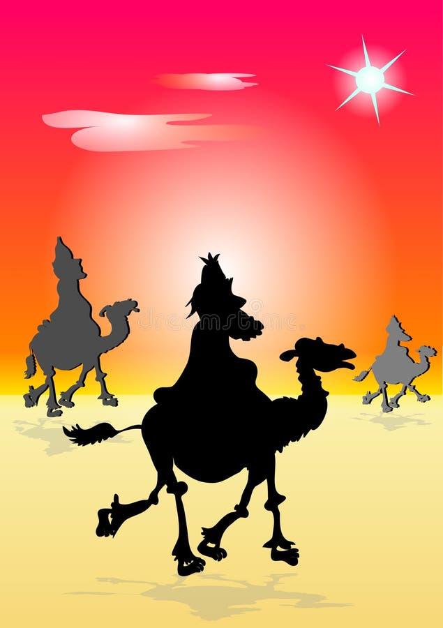 Die drei Wisemen stock abbildung Die drei Wisemen stock abbildung
