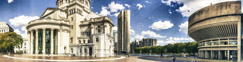 Die erste Kirche von Christus, Wissenschaftler bei Christian Science Plaza stockfotografie Die erste Kirche von Christus, Wissenschaftler bei Christian Science Plaza stockfotografie