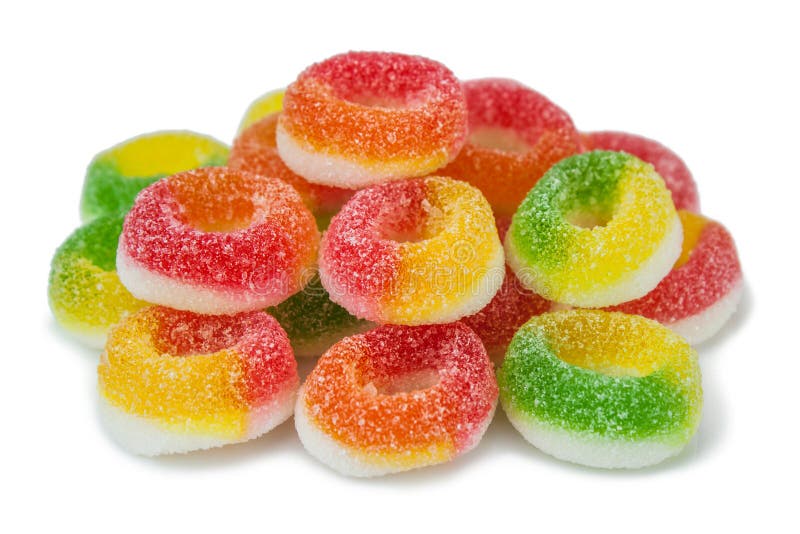 Die farbigen Fruchtgeleebonbons lizenzfreies stockfoto