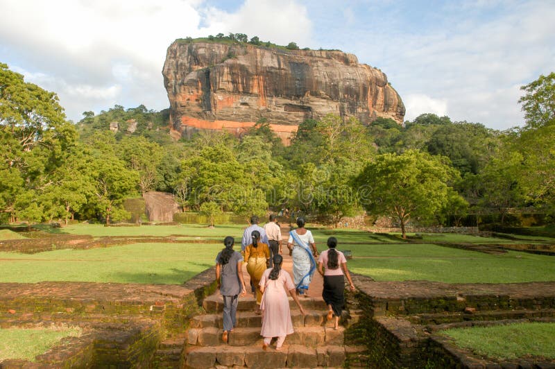 Sigiriya-Felsen Und Festung, Sigiriya, Sri Lanka Redaktionelles Bild