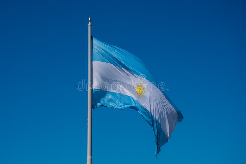 Die Flagge Von Argentinien Bandera Argentinien