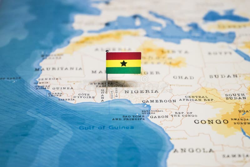 Ghana Weltkarte