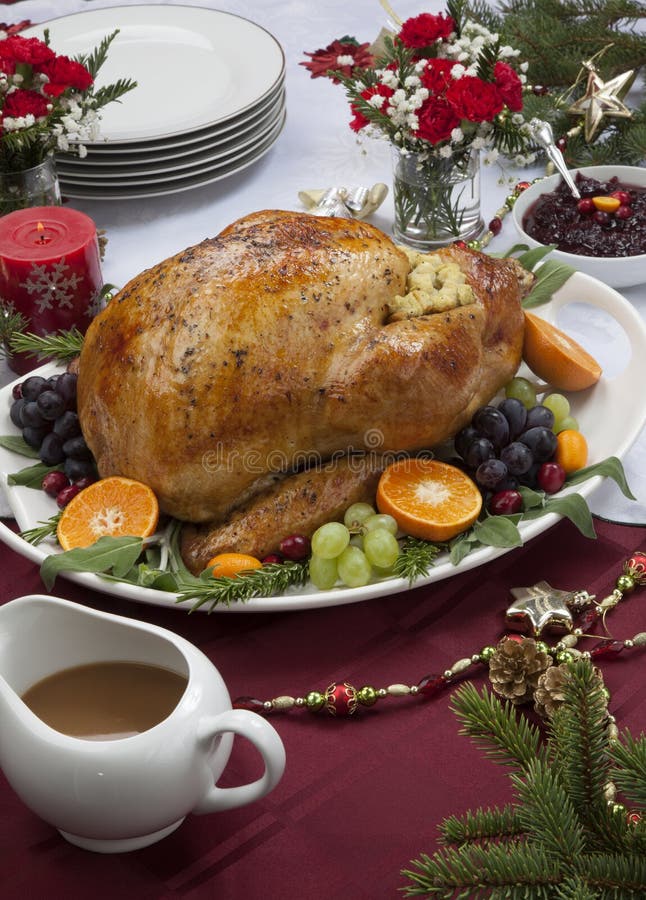 Die gebratene T? rkei f? r Weihnachtsessen lizenzfreie stockfotografie