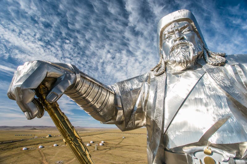 Die größte Statue der Welt von Dschingis Khan stockbilder Die größte Statue der Welt von Dschingis Khan stockbilder