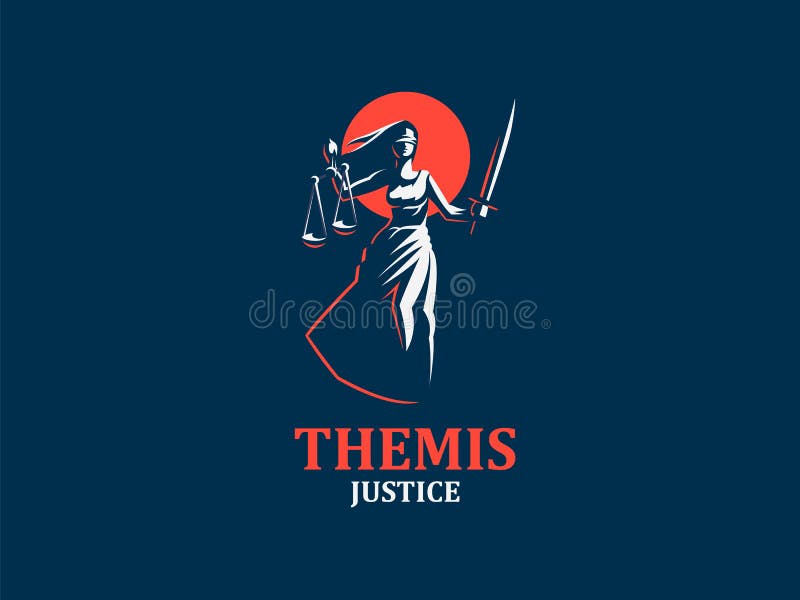 Die Göttin von Gerechtigkeit Themis lizenzfreie abbildung Die Göttin von Gerechtigkeit Themis lizenzfreie abbildung