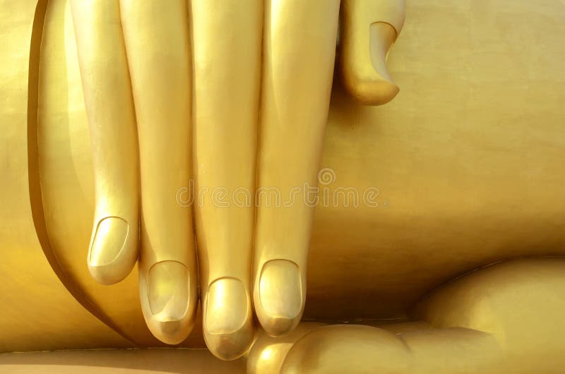 Die Hand von Buddha-Statue stockbilder Die Hand von Buddha-Statue stockbilder