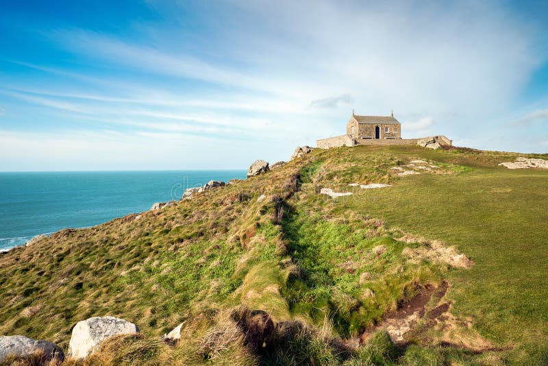 Die Insel-Kapelle In St. Ives Stockbild - Bild von land ...