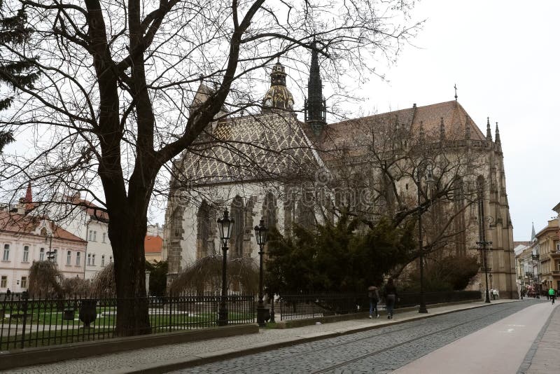 Die Kathedrale in Kosice TIF lizenzfreie stockfotografie