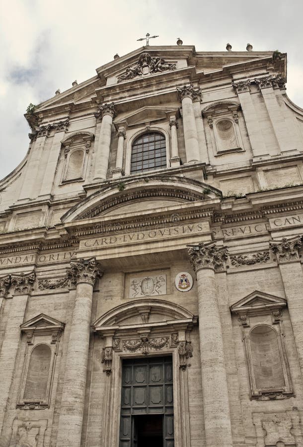 Die Kirche von St Ignatius von Loyola am Marsfeld in Rom