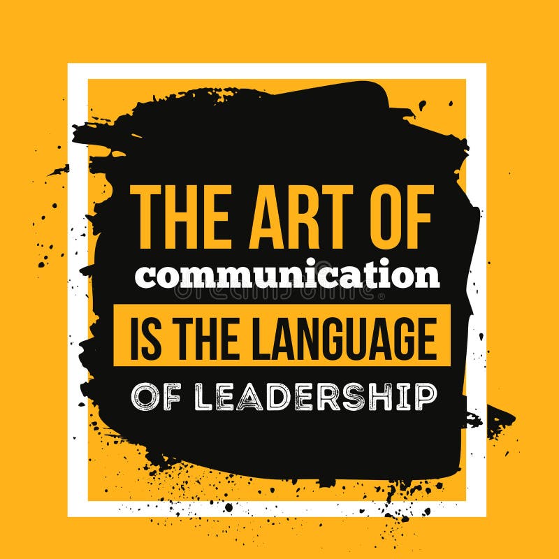Die Kunst der Kommunikation ist die Sprache der Führung Motivzitat-Plakat für Wand