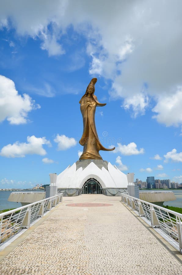 Die Küste Buddhas Guan Yin Statue stockbild Die Küste Buddhas Guan Yin Statue stockbild