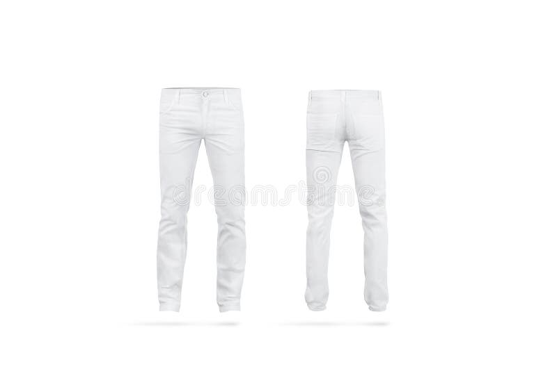 Die leeren Hosen der weißen Männer verspotten oben, lokalisiert lizenzfreies stockbild Die leeren Hosen der weißen Männer verspotten oben, lokalisiert lizenzfreies stockbild