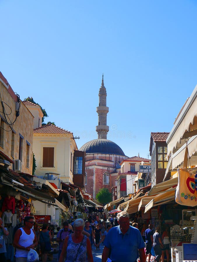 die Moschee von Sulieman in alter Stadt Rhodos lizenzfreie stockfotos die Moschee von Sulieman in alter Stadt Rhodos lizenzfreie stockfotos