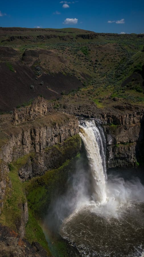 Die Palouse-Fälle, Washington State-Beamtwasserfälle stockfotografie Die Palouse-Fälle, Washington State-Beamtwasserfälle stockfotografie