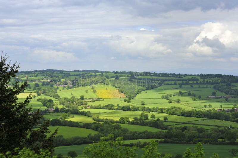 Die Shropshire-Landschaft lizenzfreies stockfoto Die Shropshire-Landschaft lizenzfreies stockfoto