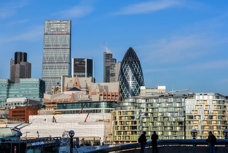 Die Stadt der London-Skyline stockfotos Die Stadt der London-Skyline stockfotos