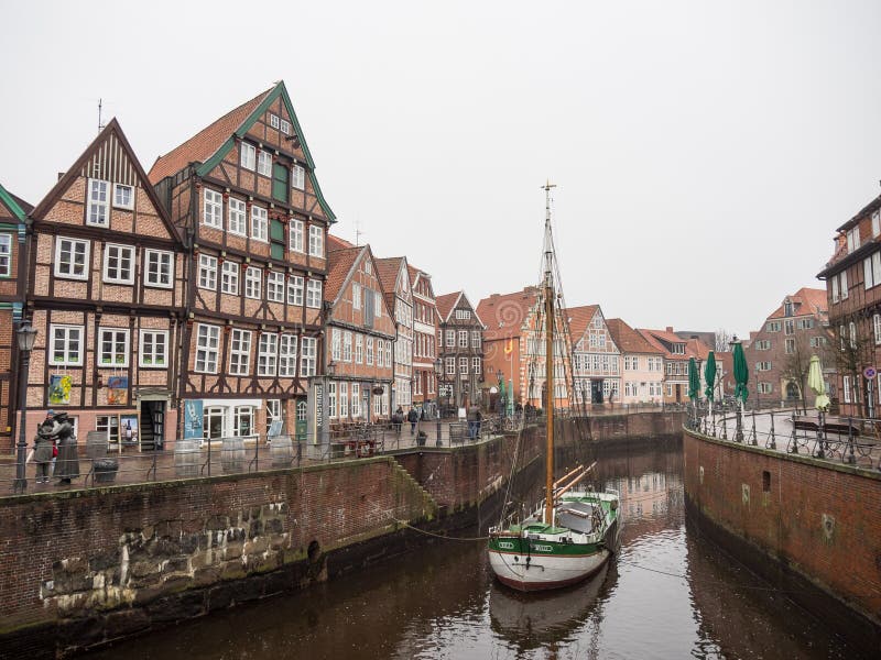 Die Stadt Von Stade In Deutschland Stockfoto Bild von
